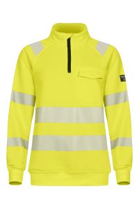 Hi-Vis Ladies Quarter Zip Sweatshirt