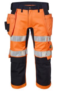 Hi-Vis ¾ Length Craftsman Stretch Trousers